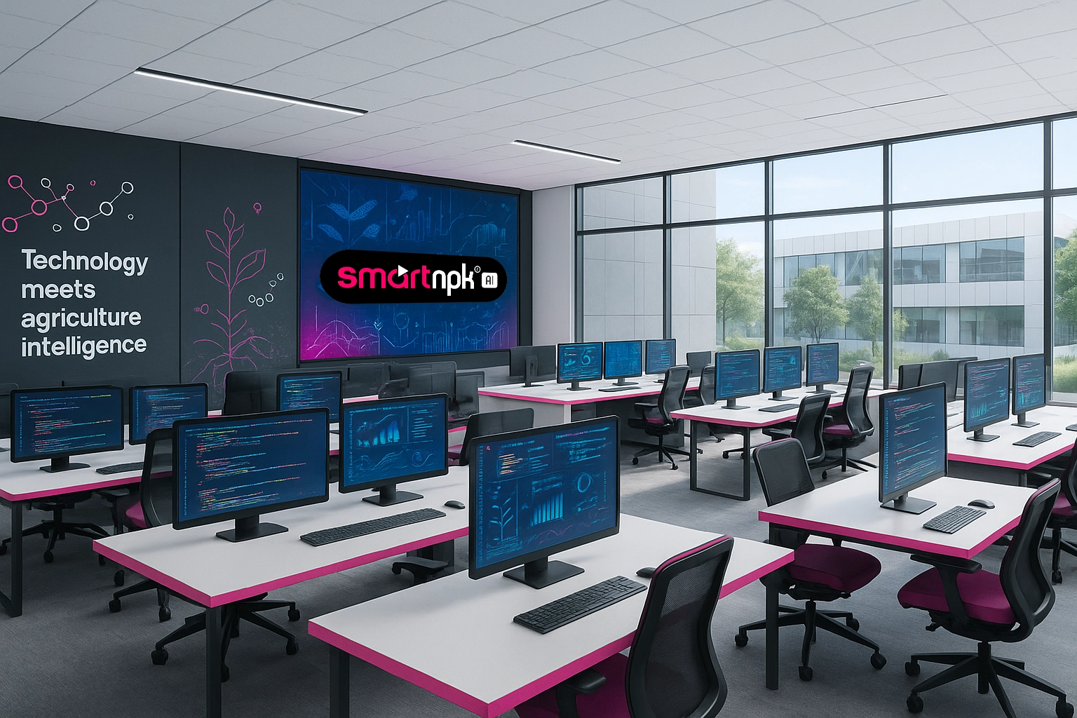 Interior dos escritórios SmartNPK